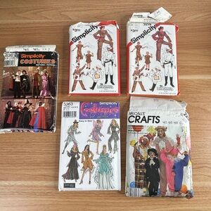 15 Vintage 80’s - 1990's Sewing Patterns Simplicity Halloween Women's Kid